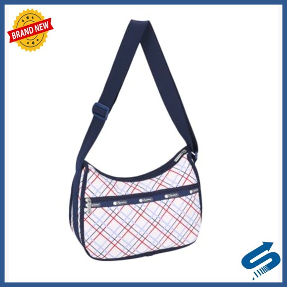 Lightweight Recycled Nylon Hobo Crossbody Bag with Cosmetic Bag - Picture 3 of 5